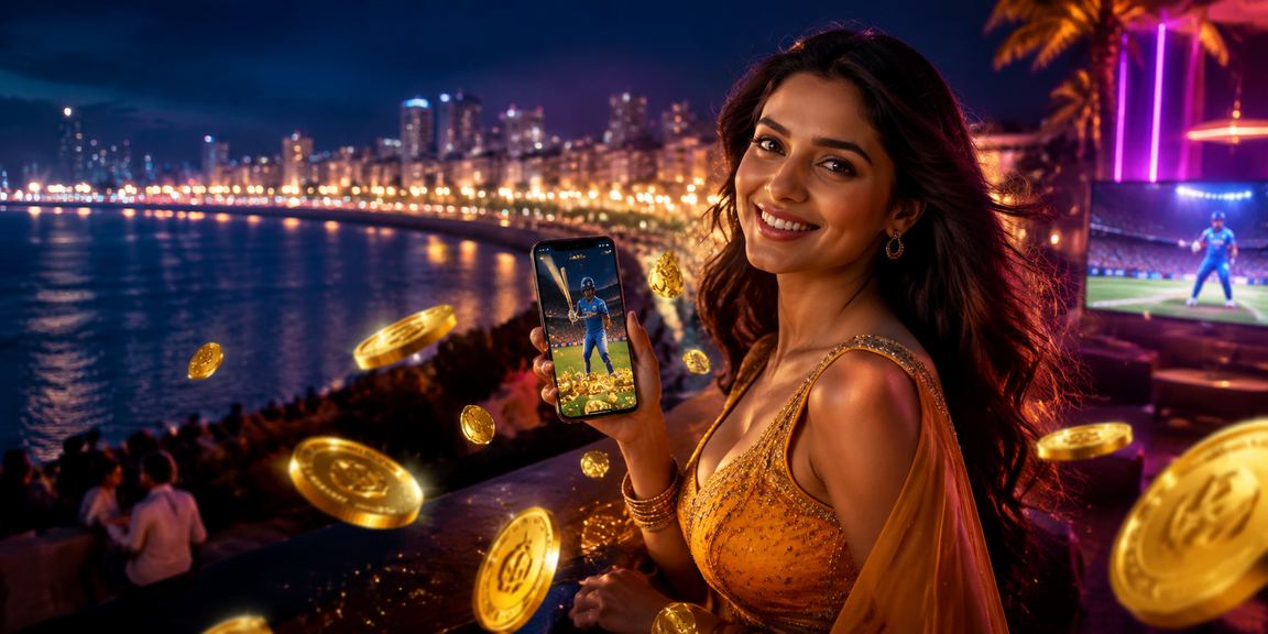 Mobile gaming at Mumbai Marine Drive featuring Andar Bahar and cricket betting