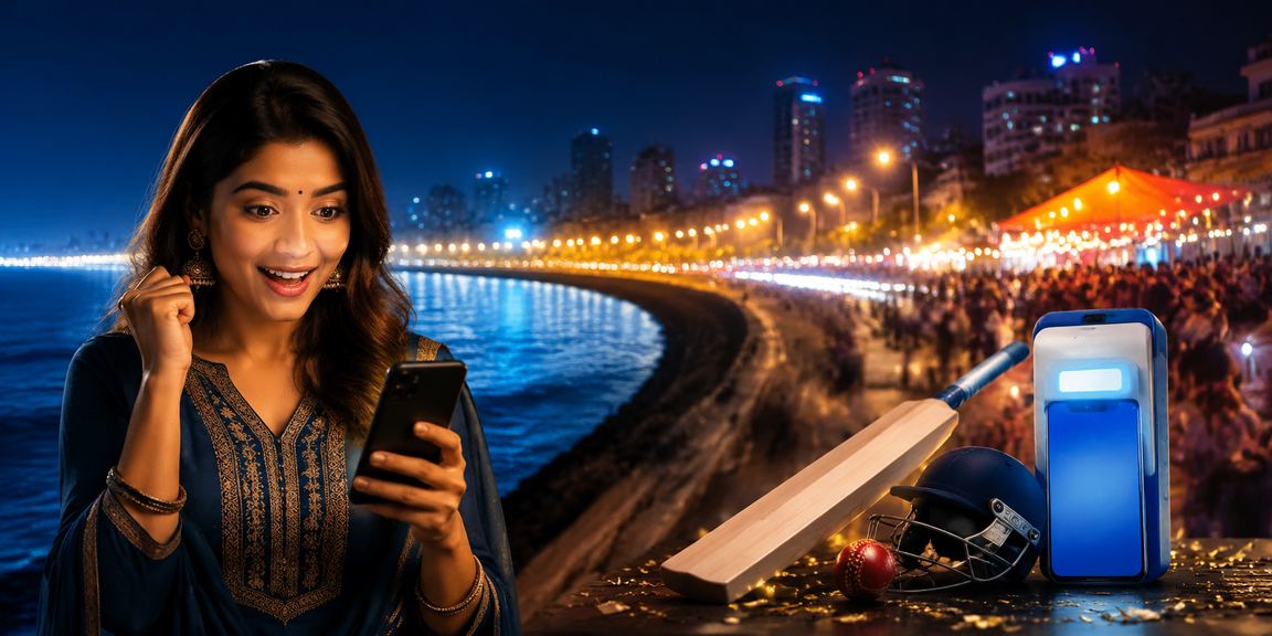 Cricket fans gathering at Marine Drive Mumbai for betting